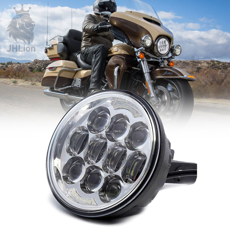 80W 5.75 inch Round LED Headlight for Harley Motorcycle